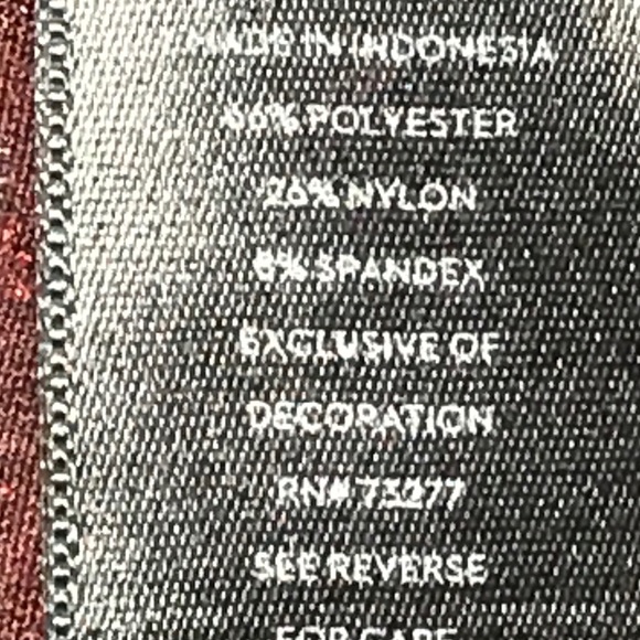 Vera Wang black and red see thru top - Picture 5 of 5